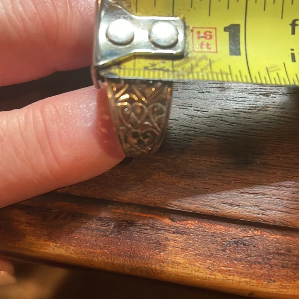 Vintage Sterling heart ring